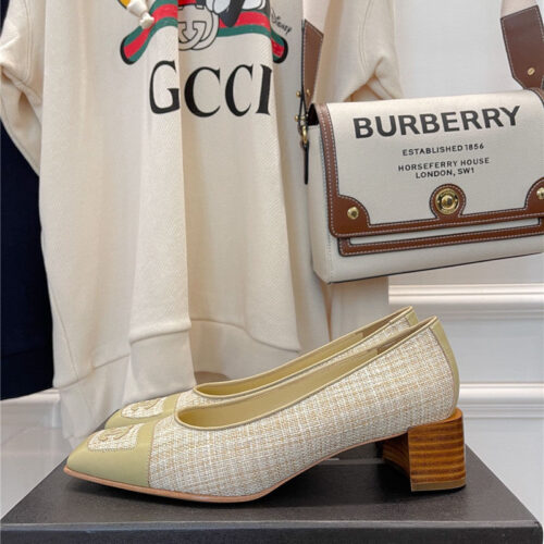 High Quality Luxury Chanel Square Toe Chunky Heels product detail