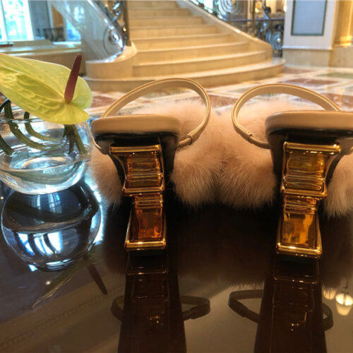 High Quality Luxury Fendi First High-Heeled Sandal – Style 74643 product detail