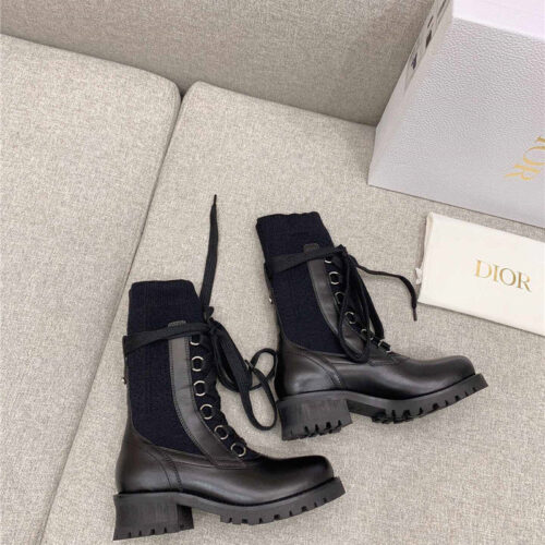 High Quality Luxury Dior Knit Sock Boots – Style 91302 product detail