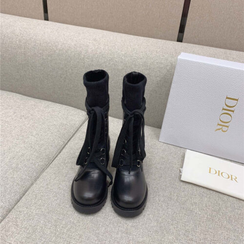 High Quality Luxury Dior Knit Sock Boots – Style 91302 alternate view