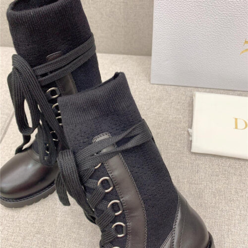 High Quality Luxury Dior Knit Sock Boots – Style 91302 product detail