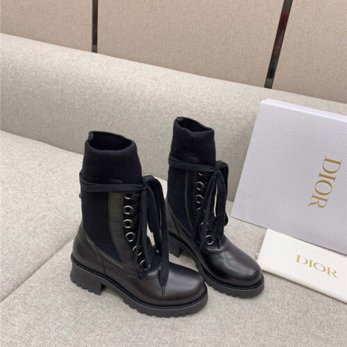 High Quality Luxury Dior Knit Sock Boots – Style 91302