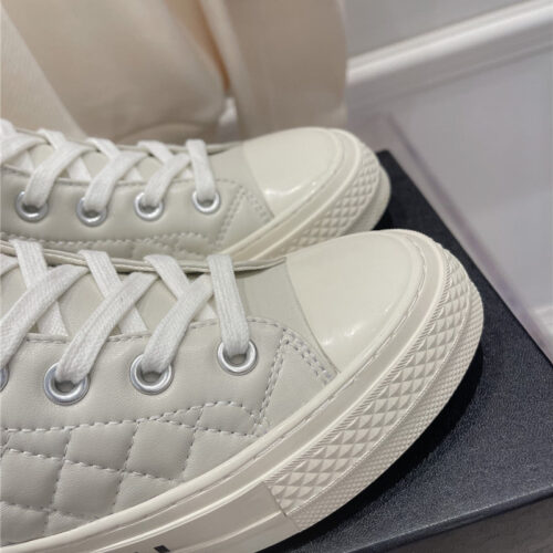 High Quality Luxury Chanel White High Top Sneakers – Style 02342 product detail