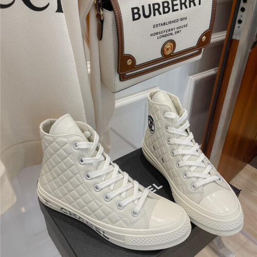 High Quality Luxury Chanel White High Top Sneakers – Style 02342 product detail