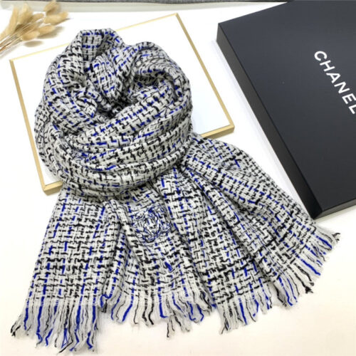 High Quality Luxury Chanel 100% Cashmere Scarf alternate view