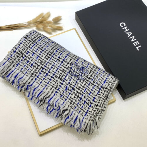 High Quality Luxury Chanel 100% Cashmere Scarf product detail