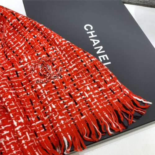 High Quality Luxury Chanel 100% Cashmere Scarf – Style 25025 product detail