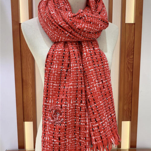 High Quality Luxury Chanel 100% Cashmere Scarf – Style 25025 product detail