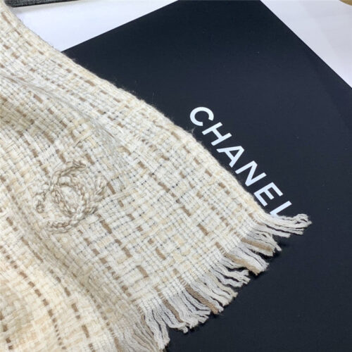 High Quality Luxury Chanel 100% Cashmere Scarf – Style 25024 product detail
