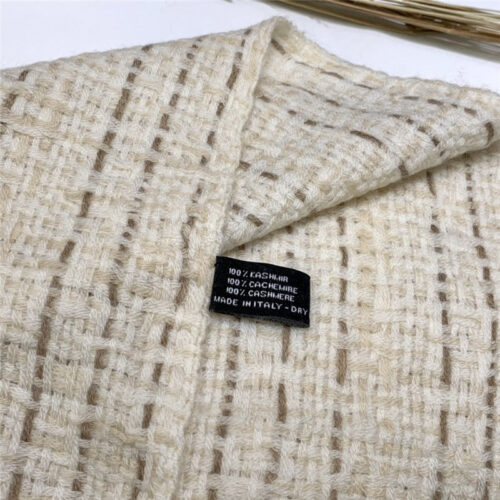 High Quality Luxury Chanel 100% Cashmere Scarf – Style 25024 product detail