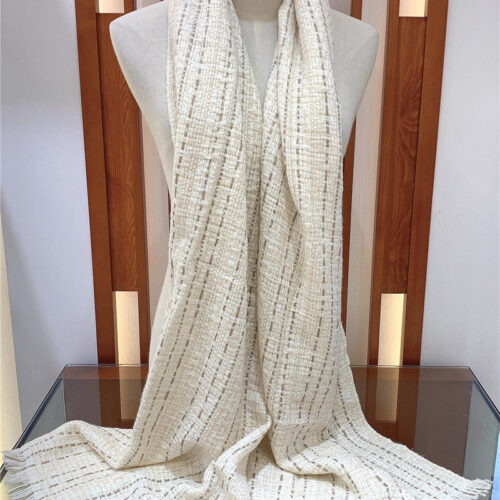 High Quality Luxury Chanel 100% Cashmere Scarf – Style 25024 product detail