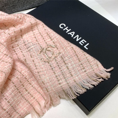 High Quality Luxury Chanel 100% Cashmere Scarf – Style 25023 product detail