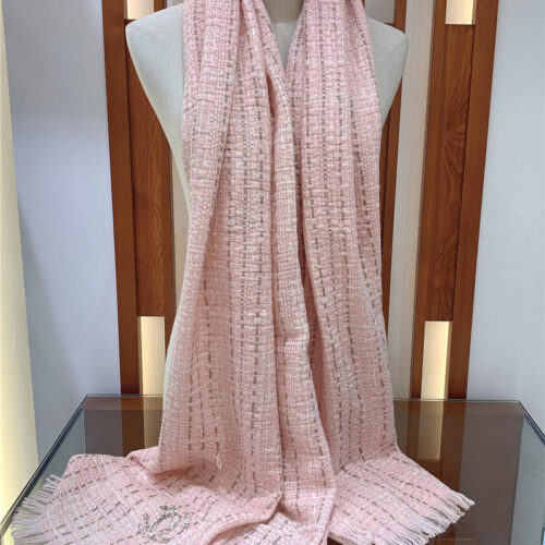 High Quality Luxury Chanel 100% Cashmere Scarf – Style 25023 product detail