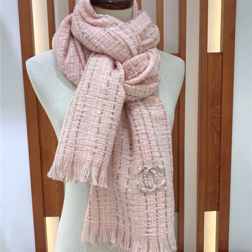 High Quality Luxury Chanel 100% Cashmere Scarf – Style 25023