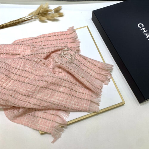 High Quality Luxury Chanel 100% Cashmere Scarf – Style 25023 product detail