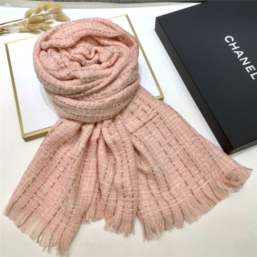 High Quality Luxury Chanel 100% Cashmere Scarf – Style 25023 product detail