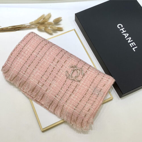 High Quality Luxury Chanel 100% Cashmere Scarf – Style 25023 product detail