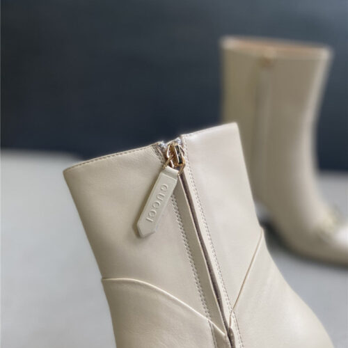 High Quality Luxury Gucci Pointed Toe High-Heeled Ankle Boots – Style 66131 product detail