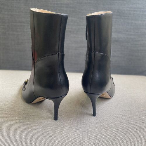 High Quality Luxury Gucci Pointed Toe High-Heeled Ankle Boots product detail
