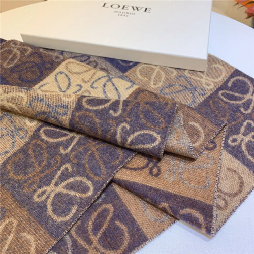 High Quality Luxury Loewe Anagram Scarf In Wool And Cashmere – Style 26500 product detail