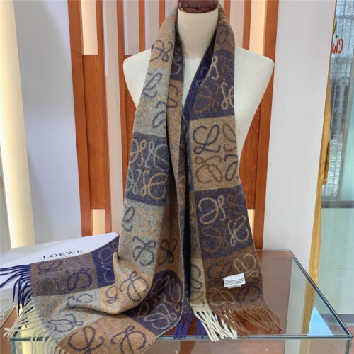 High Quality Luxury Loewe Anagram Scarf In Wool And Cashmere – Style 26500 product detail