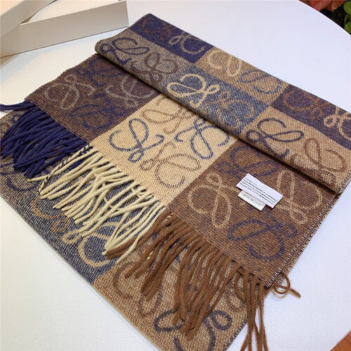 High Quality Luxury Loewe Anagram Scarf In Wool And Cashmere – Style 26500 product detail