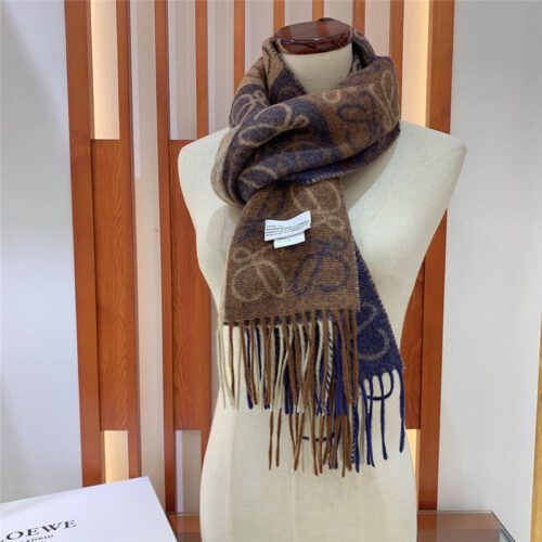 High Quality Luxury Loewe Anagram Scarf In Wool And Cashmere – Style 26500