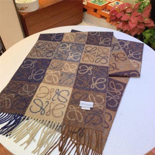 High Quality Luxury Loewe Anagram Scarf In Wool And Cashmere – Style 26500 product detail