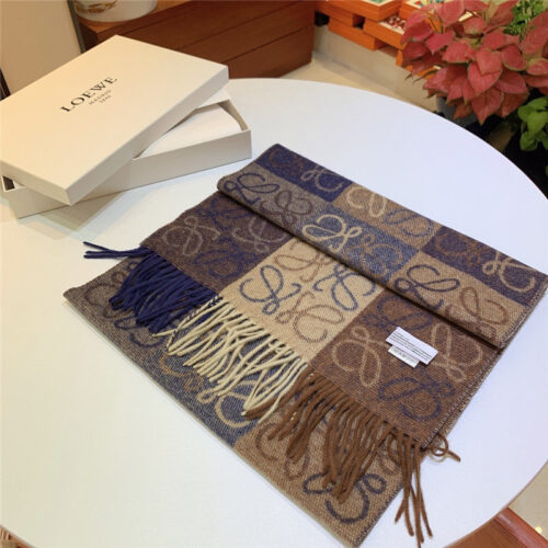 High Quality Luxury Loewe Anagram Scarf In Wool And Cashmere – Style 26500 product detail