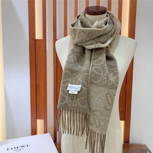 High Quality Luxury Loewe Anagram Scarf In Wool And Cashmere – Style 26498