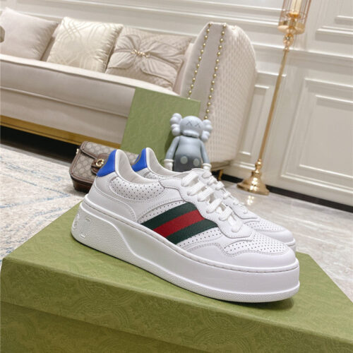 High Quality Luxury Gucci White Sneakers Womens – Style 09363