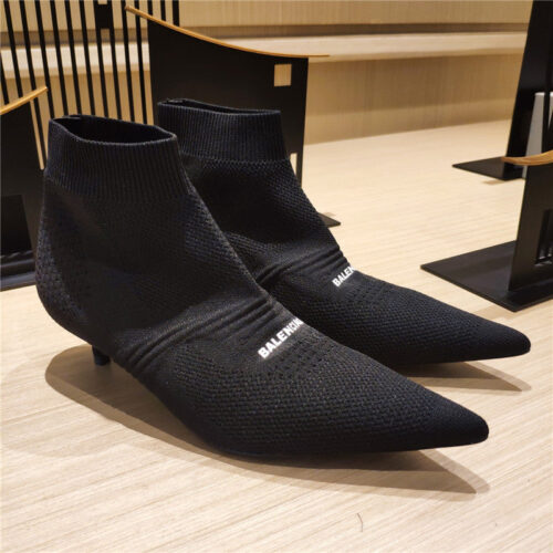 High Quality Luxury Balenciaga High Heel Socks Booties