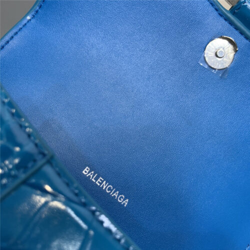 High Quality Luxury Balenciaga Crocodile Hourglass Bag Small product detail