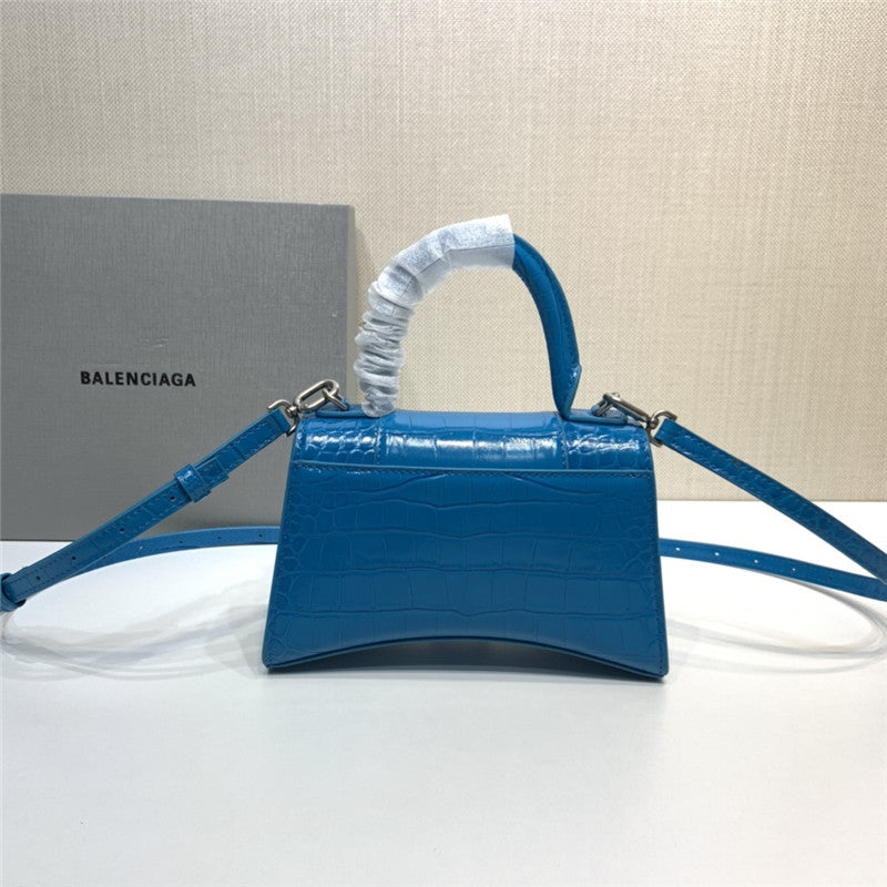 High Quality Luxury Balenciaga Crocodile Hourglass Bag Small product detail