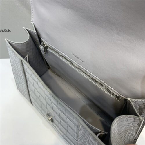 High Quality Luxury Balenciaga Crocodile Hourglass Bag – Style 29761 product detail