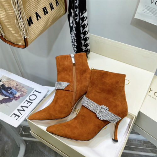 High Quality Luxury Jimmy Choo High Heel Short Boots – Style 78583 alternate view
