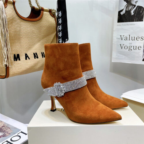 High Quality Luxury Jimmy Choo High Heel Short Boots – Style 78583
