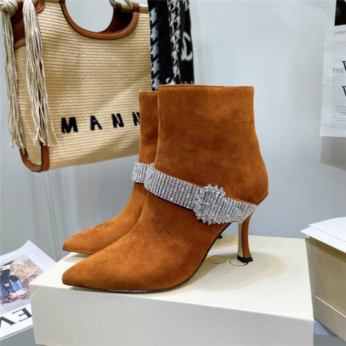 High Quality Luxury Jimmy Choo High Heel Short Boots – Style 78583 product detail