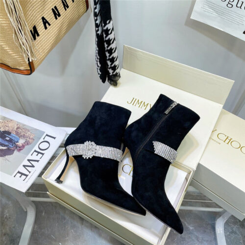 High Quality Luxury Jimmy Choo High Heel Short Boots – Style 63319 product detail