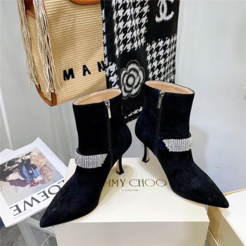 High Quality Luxury Jimmy Choo High Heel Short Boots – Style 63319 product detail