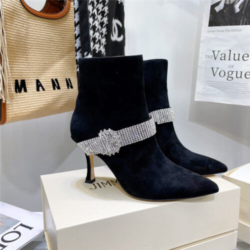 High Quality Luxury Jimmy Choo High Heel Short Boots – Style 63319