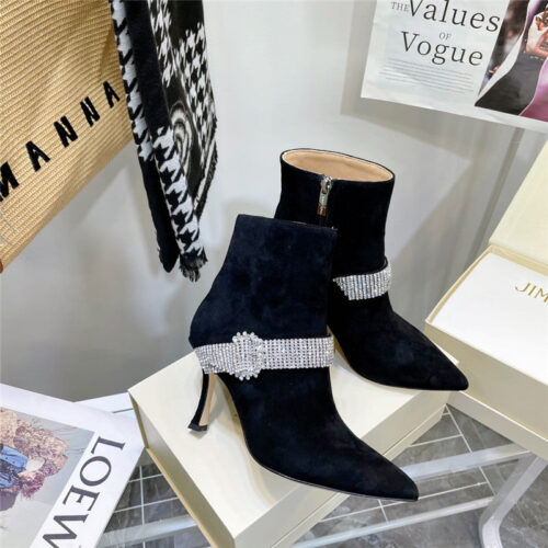 High Quality Luxury Jimmy Choo High Heel Short Boots – Style 63319 product detail