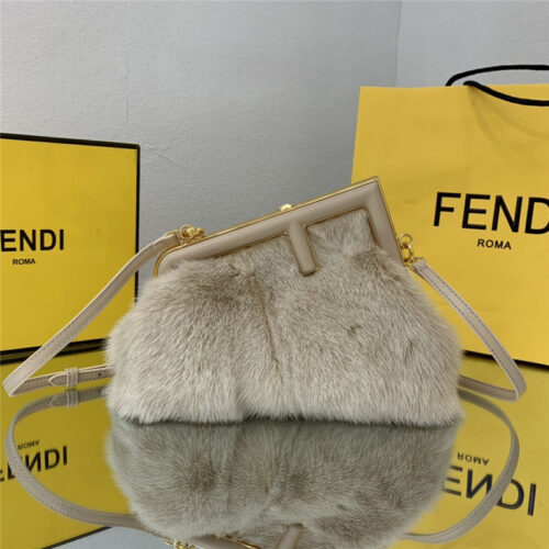 High Quality Luxury Fendi First Mink Fur Bag Small – Style 32424
