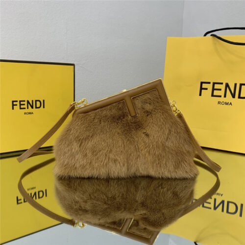 High Quality Luxury Fendi First Mink Fur Bag Small – Style 32423