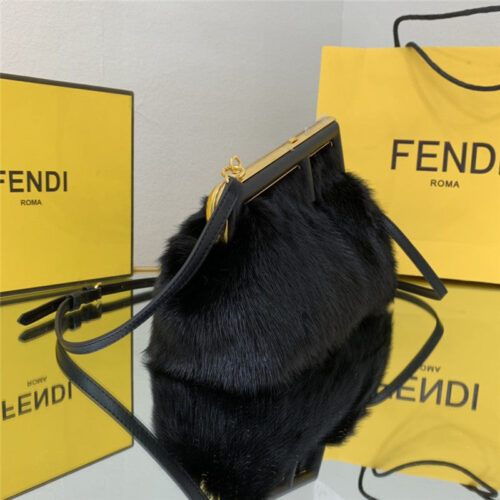 High Quality Luxury Fendi First Mink Fur Bag Small product detail