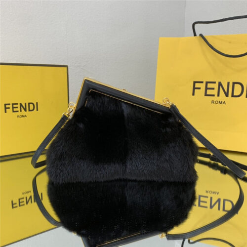 High Quality Luxury Fendi First Mink Fur Bag Small product detail