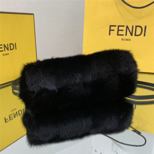 High Quality Luxury Fendi First Mink Fur Bag Small product detail