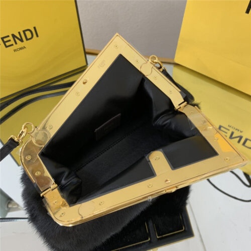 High Quality Luxury Fendi First Mink Fur Bag Small product detail
