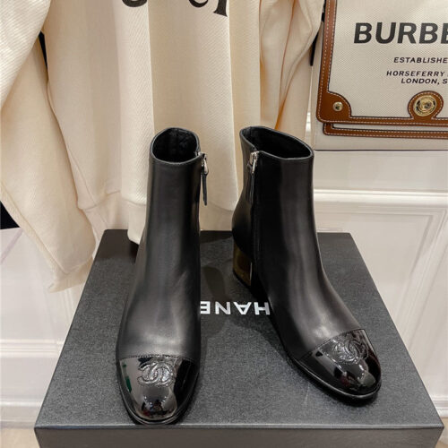 High Quality Luxury Chanel Metal Heel Top Ankle Boots product detail
