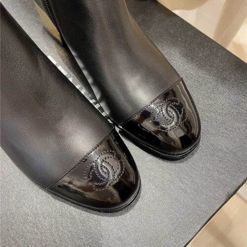 High Quality Luxury Chanel Metal Heel Top Ankle Boots product detail